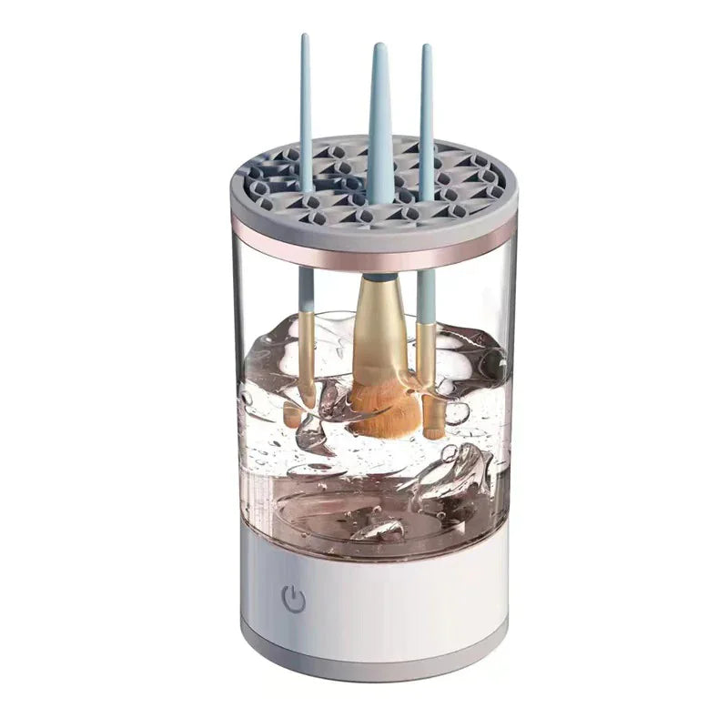 Limpiador de cepillos eléctricos 2 en 1: Lavado y secado en segundos